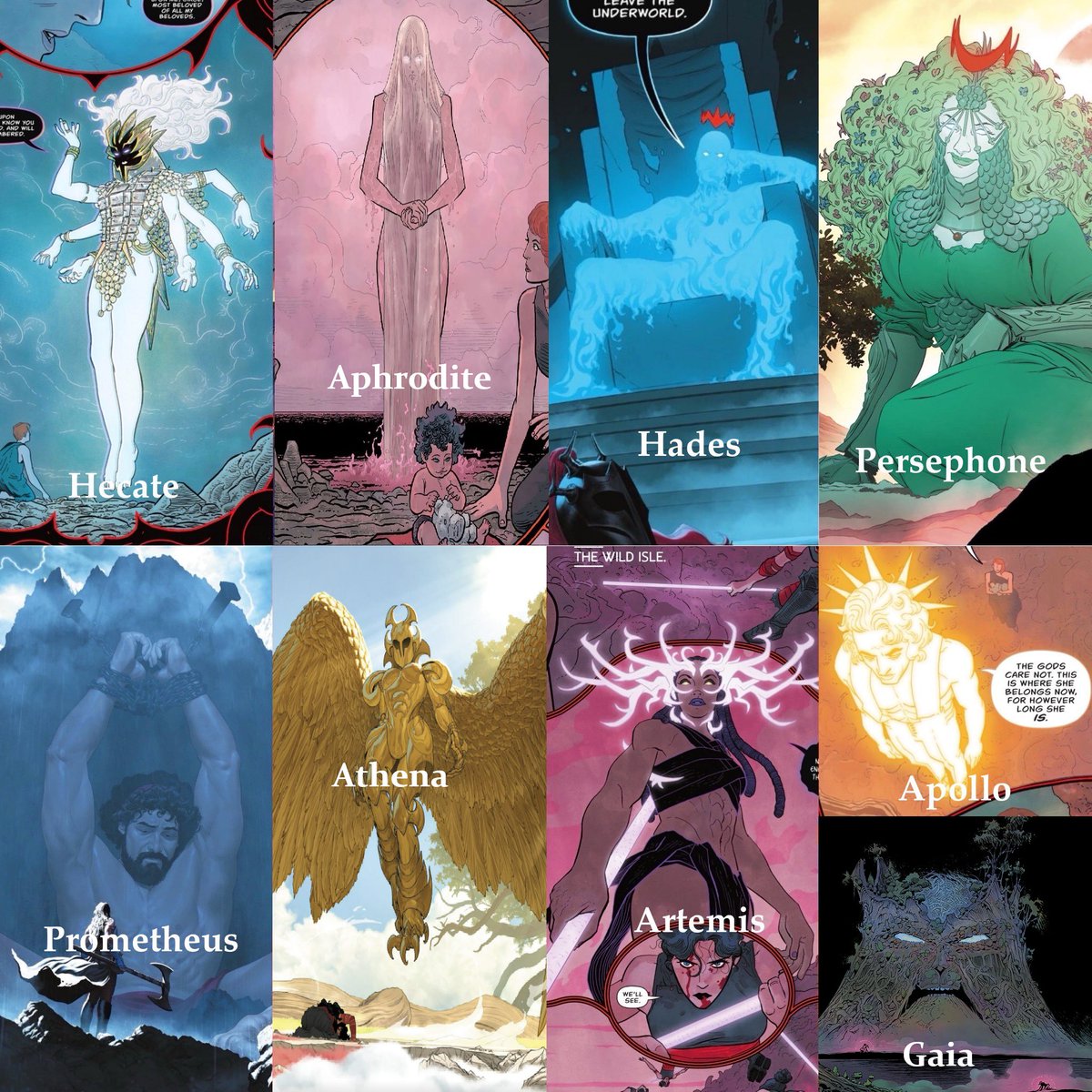 Até agora já apareceram oito deuses e um Titã em Mulher Maravilha Absolute

Qual design você mais gostou até o momento? E qual foi o que menos te agradou?