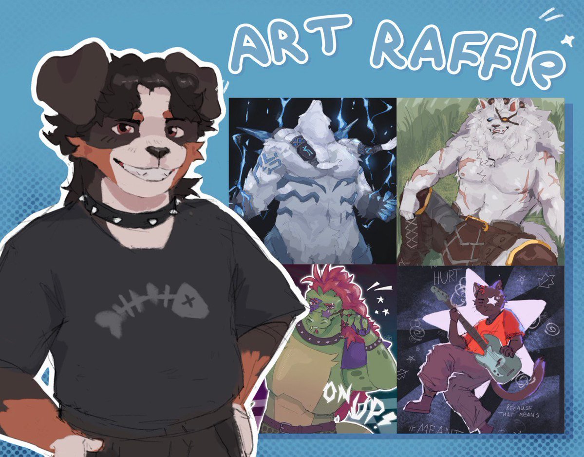 ✨ITS ART RAFFLE TIME!!✨

🥇first place gets a fully coloured halfbody
🥈second place gets a fully coloured headshot

to enter:
- follow
- like
- repost
-comment your swf refsheet!

📅ends on March 18📅
#furry #artraffle