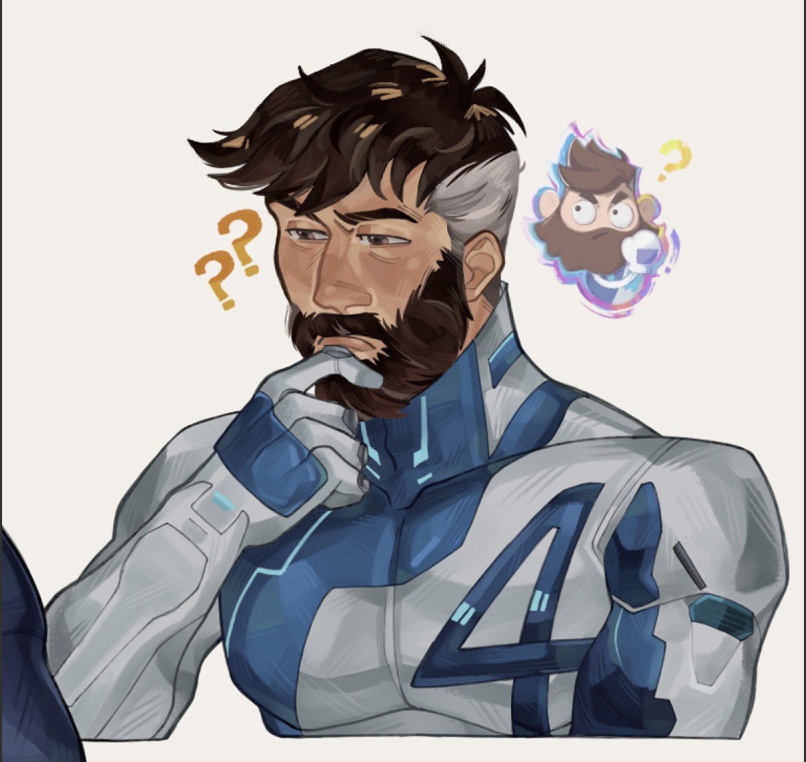 old art from last year :00 need to draw him again 

#ReedRichards #mrfantastic #MarvelRivals