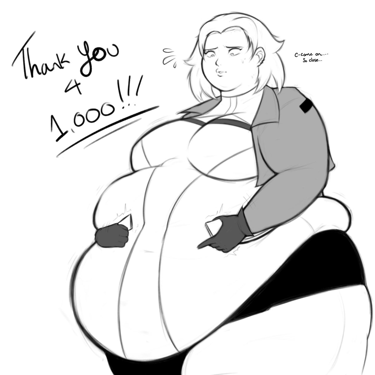 I’m late, but thank you guys for 1k lbs.. I’m so big thanks to you guys 🖤

comm of <a href="/nyehetnyet/">Nyehetnyet</a> ‘s OC 
#weightgainart #fatart