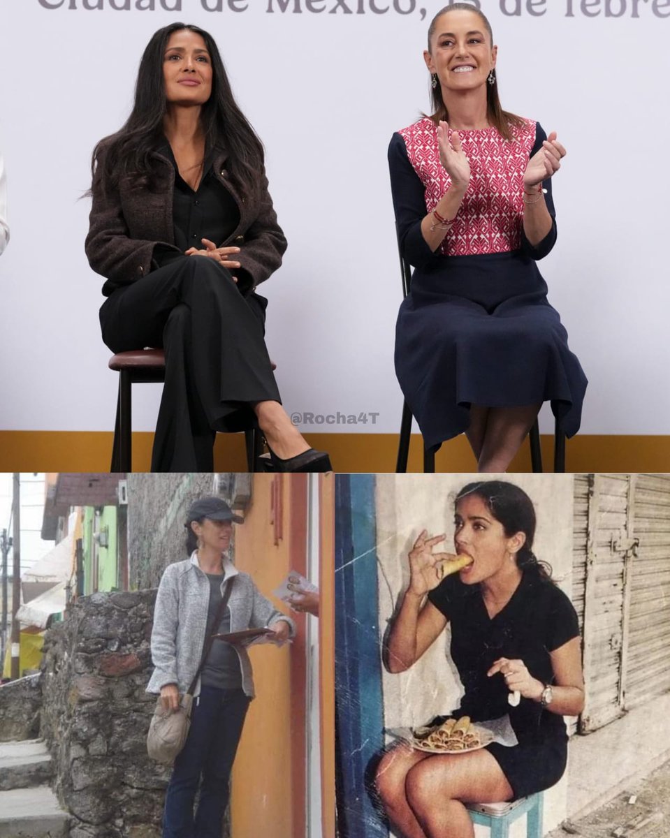 👉🏽Un día estás caminando el barrio, otro día rompiéndola mundialmente 

CHINGONAS <a href="/Claudiashein/">Claudia Sheinbaum Pardo</a> y <a href="/salmahayek/">Salma Hayek</a>