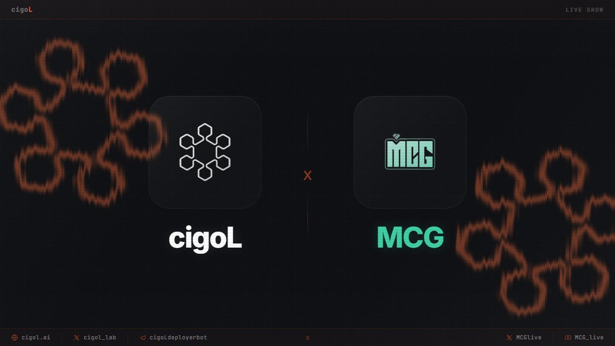[LIVE SOON]

Catch us at 1:15pm EST with <a href="/MCGlive/">MCG</a> 
x.com/i/broadcasts/1…

We’ll break down our 3-month benchmark: autonomous agents, real capital, prediction markets. Data, edge cases, and the key takeaways that shaped the current cigoL builder.