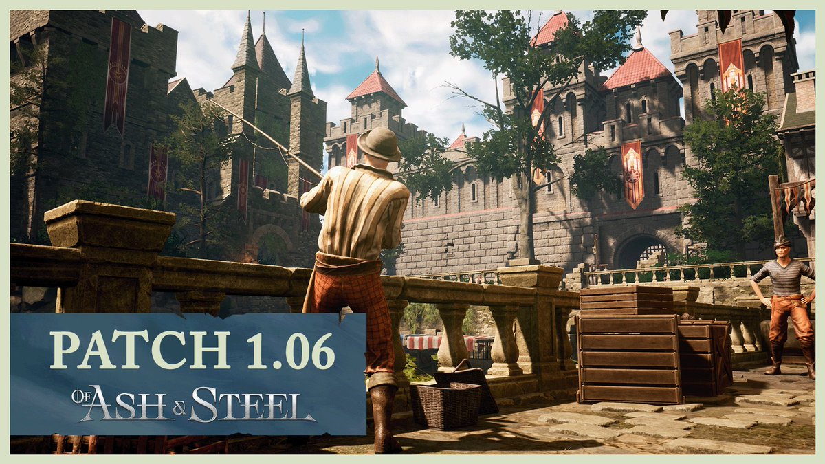 OfAshandSteel's tweet photo. Patch 1.06 is now live and available for download on @Steam and @gogcom! 

🛠️ Memory usage and Inventory optimizations
🖼️ Reworked Teleportation System
🏆 Achievement Display in the Main Menu
🗺️ Quests and Gameplay fixes
😌 QoL improvements

Read the full patch notes here: https://t.co/xpoMDCfSlQ