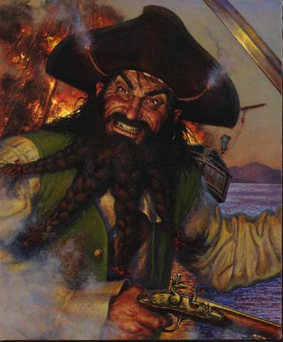 xadrani's tweet photo. employment never interested me when you consider:

Edward Teach (Blackbeard)

in his final battle, was outnumbered 3:1.

on board a ship where everyone wanted him dead,

he took FIVE shots,

and TWENTY slashes - many to the neck,

before he went down.

he lived a life of fighting and adventure

then embraced a glorious, heroic death.

imagine it -

sailing around beautiful waters w ur boys

singing sea shanties along the way

plundering merchant vessels for gold and treasure

docking at some random caribbean port

getting pissed up and fist fighting with the locals

sailing somewhere else in the morning

blasting other ships with MFKIN CANNON BALLS.

repeat process until you become a multibillionaire,

with 400 concubines,

and a fleet of ships the size of a country's navy.

all from looting rich noblemen of their wealth.

the OG entrepreneurs.

take what you can and give nothing back.

never cared about laws or "taxes" (fake and ghey)

retired/died after a lifetime of breath-taking stories and unimaginable riches.

no fluorescent lights.

no fat LGBTQ+ HR lady.

no $80k/year office job.

be a pirate.