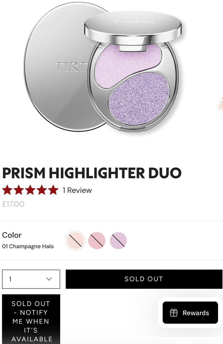 WORLDMUSICAWARD's tweet photo. TIRTIR’s Purple Prism Highlighter Duo has completely SOLD OUT in all shades on the Global site shortly after the brand posted #V advertising it on Instagram! 💪🕺🏻📢🌐🟣🚫💰🌎🔥👑💜

TIRTIR AMBASSADOR TAEHYUNG 
V FACE OF TIRTIR 
#TaehyungxTIRTIR 
#VxTIRTIRGLOBAL
티르티르 x BTS V #TIRTIR