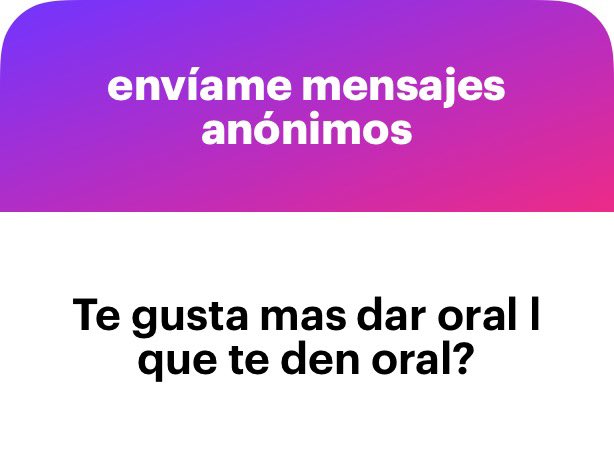 Que me den oral