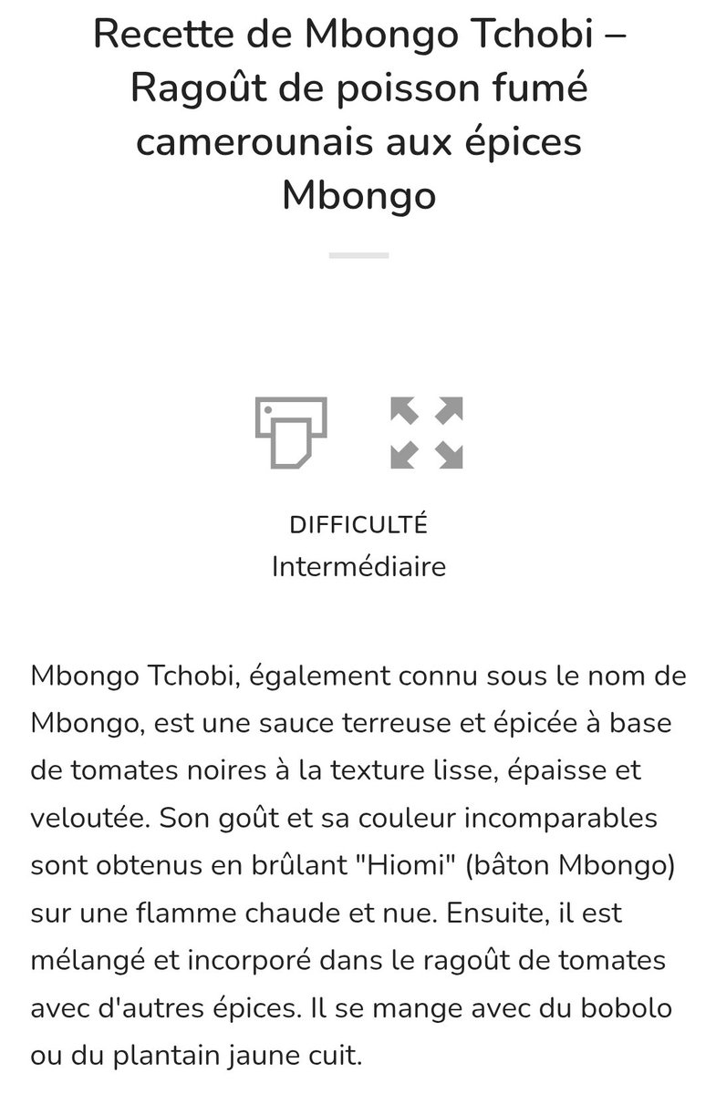 jtchoufang's tweet photo. L'ignorance est un fléau...
Le plat présenté pour le Cameroun est désigné #MbongoTchobi dans la langue d'origine où il a été élaboré (#Basaa). Oui, il s'agit bien d'un plat gastronomique qui résulte d'une pleine maîtrise culinaire séculaire. Le nom du plat est aussi celui de l'écorce utilisée, le #Mbongo. On l'appelle aussi sauce ébène pour sa couleur caractéristique.
Je vous dépose ici le lien vers un article publié par @lemondefr il y a 26 ans..
https://t.co/c6JR0ZA3TQ