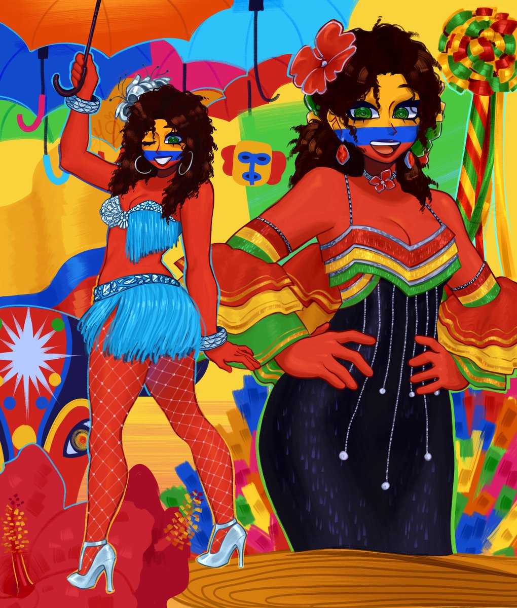 Carnaval de Barranquilla!! 🇨🇴🎊 #CountryHumans