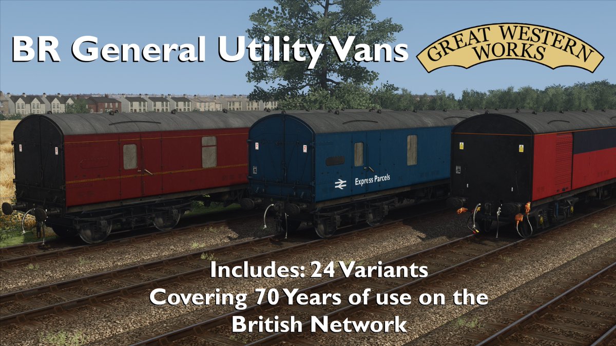 western_works's tweet photo. OUT NOW!!!! BR General Utility Vans for train sim classic now avalible from our Kofi Store!!! Pick them up here:
https://t.co/k7eVRaPTLw https://t.co/cMoptp6GZV