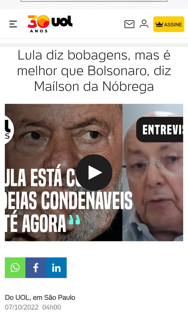 <a href="/Poder360/">Poder360</a> Então....que esse bosta vá  pra ..................