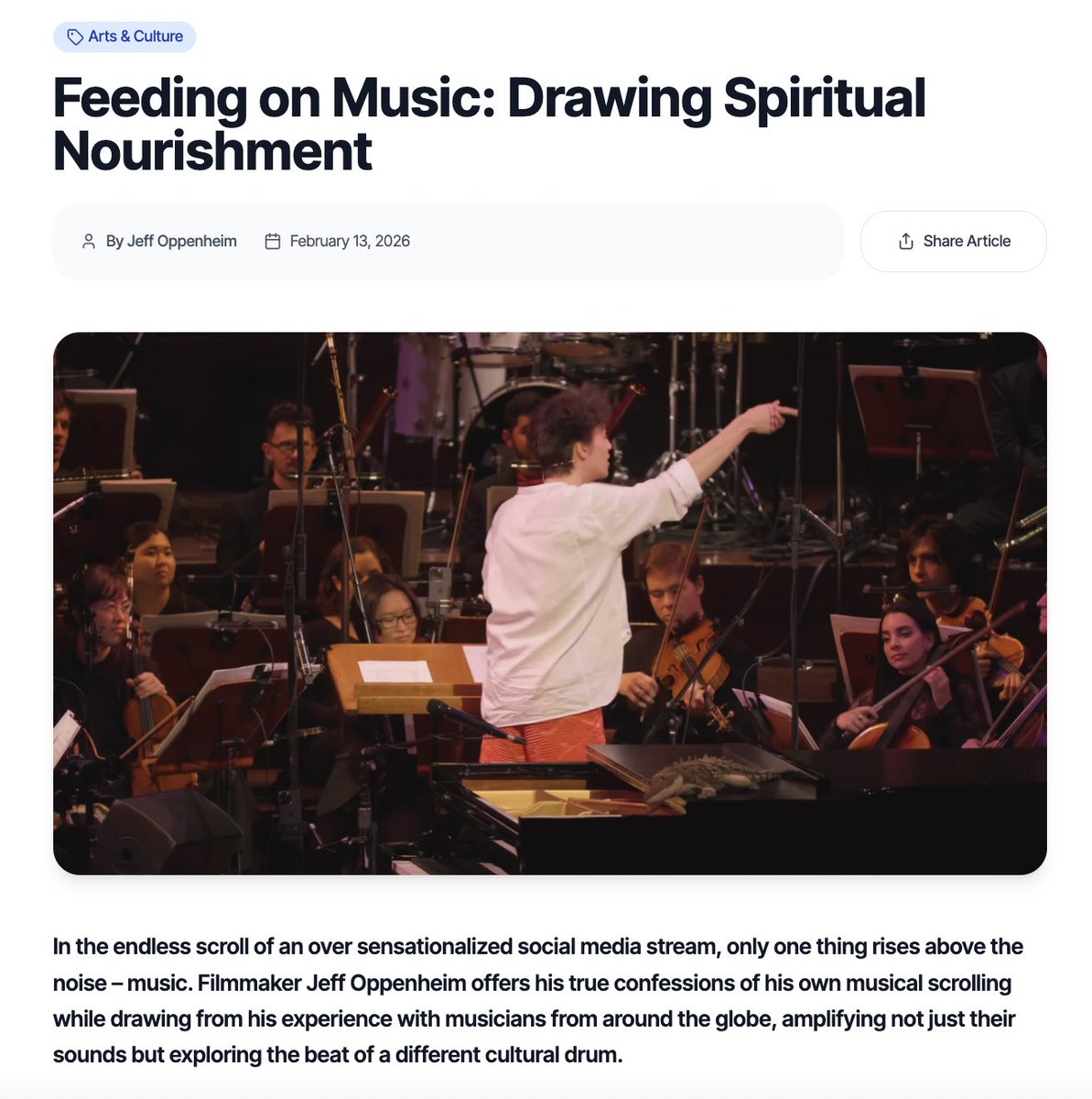 oppen's tweet photo. In the endless scroll of an over sensationalized social media stream, only one thing rises above the noise – music @channel4cause.com/articles https://t.co/wvNv7HbG0o