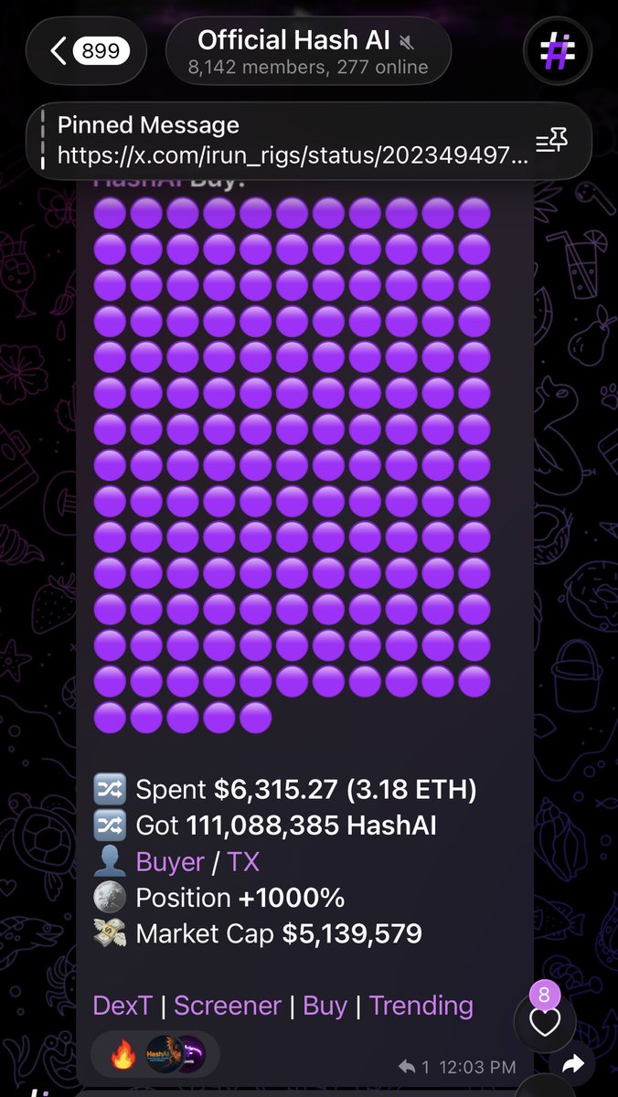 SnoopMinerETH's tweet image. May be a choppy market, but $HASHAI has no chill.

Continuing to execute and grow the brand and smart chads are loading up their bags.  

Put your money where the tokens have Value regardless of market sentiment or conditions.

⁦Hash community and team are here to stay.