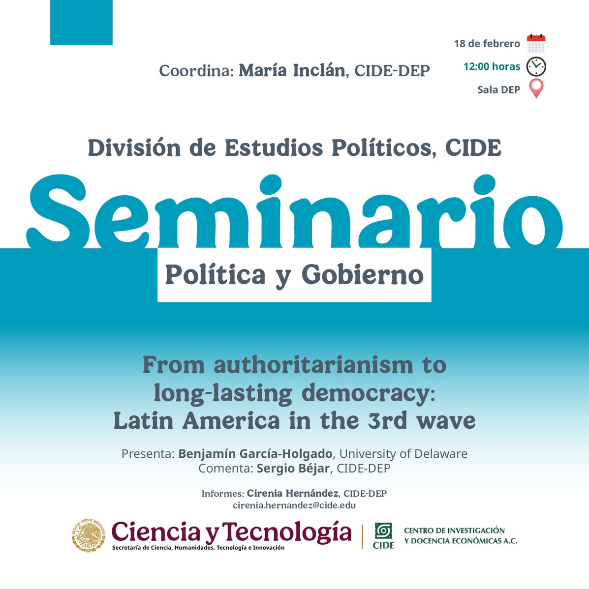 CienciaPolítica CIDE tweet media