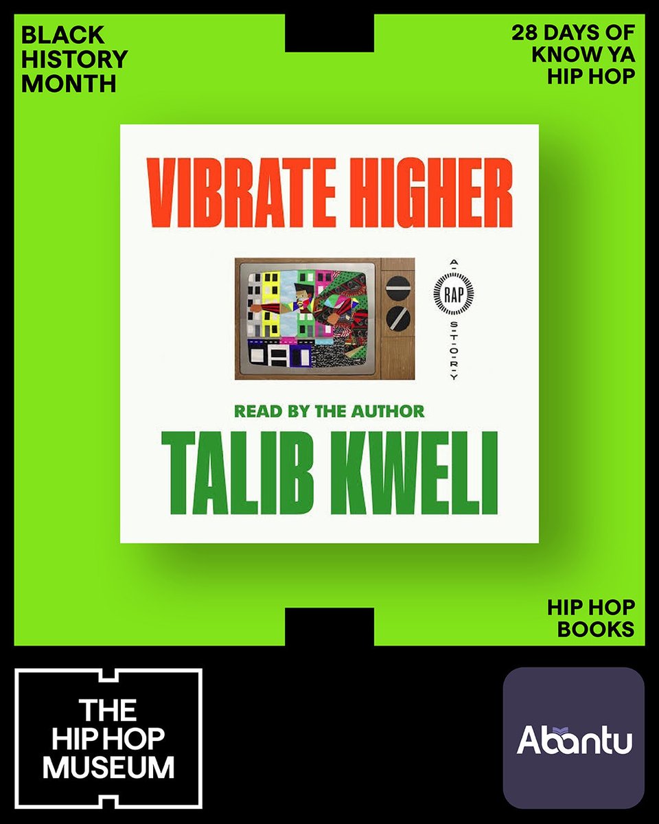 Vibrate Higher: A Rap Story by Talib Kweli is a personal and political memoir that traces Hip Hop as a space of education, resistance, and global connection. Kweli reflects on his journey through underground scenes, independent labels, and international