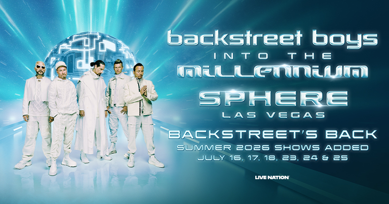 EVERYBODY! 😍 <a href="/backstreetboys/">Backstreet Boys</a> have expanded their Into The Millennium residency at Sphere into Summer 2026 and can’t wait to see you this summer! 

Visit sphere.backstreetboys.com now for presale sign-up and ticket &amp; hotel package info! 🌐💫