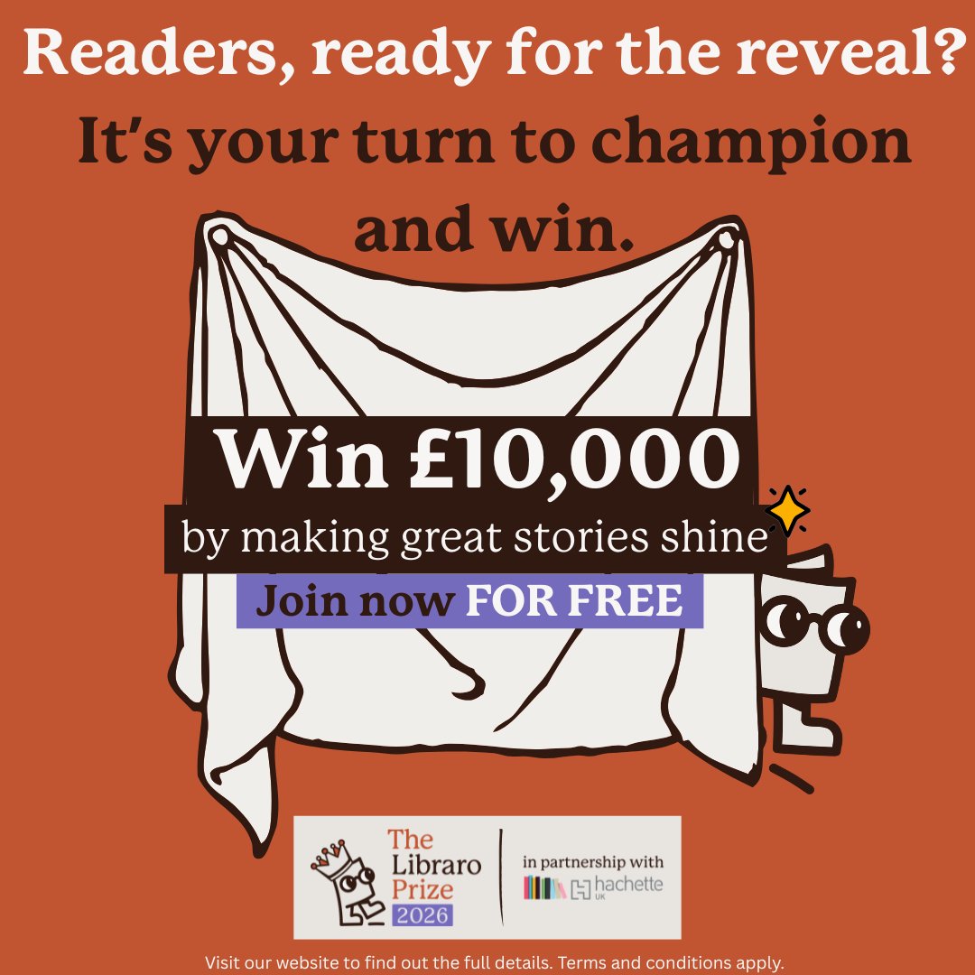 Libraro_'s tweet image. ⏰ 𝗧𝗵𝗲 𝗺𝗮𝗻𝘂𝘀𝗰𝗿𝗶𝗽𝘁𝘀 𝗮𝗿𝗲 𝗶𝗻… 𝗮𝗻𝗱 𝗻𝗼𝘄 𝗶𝘁’𝘀 𝘁𝗵𝗲 𝗿𝗲𝗮𝗱𝗲𝗿𝘀’ 𝗰𝗵𝗮𝗻𝗰𝗲 𝘁𝗼 𝘄𝗶𝗻 £𝟭𝟬,𝟬𝟬𝟬.

Submissions for The Libraro Prize 2026 are now closed, and we’ve received thousands of incredible new stories.

From Thursday 19 February, every