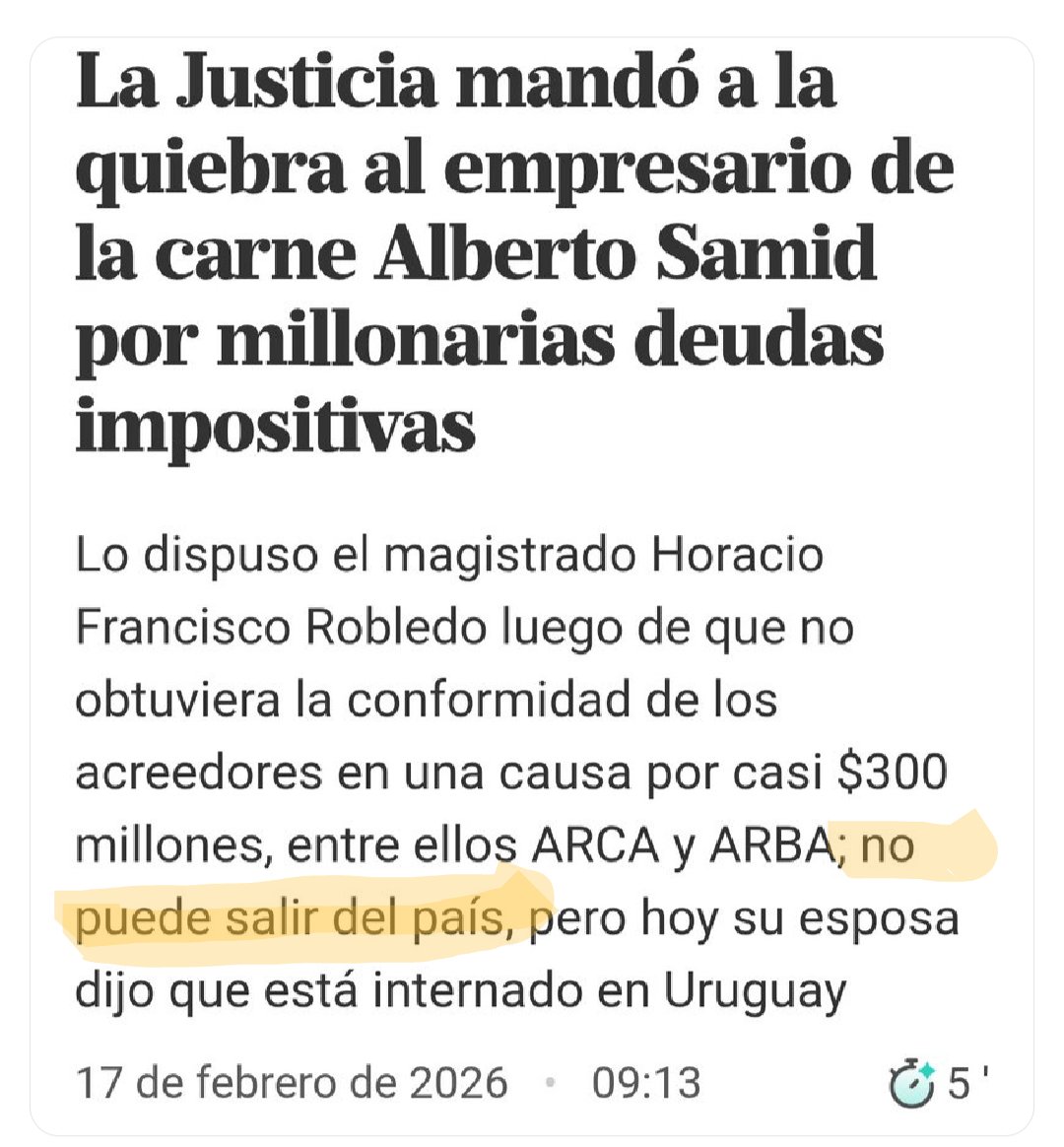 <a href="/soyalbertosamid/">Alberto Samid</a> Que carajo hace afuera del país este delincuente?