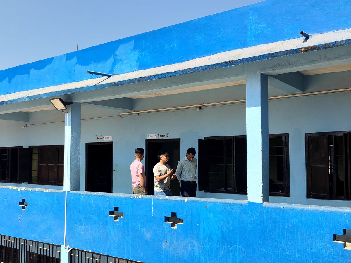 ksomorehblock's tweet photo. 17-02-2026 (Tuesday) | Moreh

Examination Inspection at Moreh College &amp; EMRS Chikim Village,Moreh during the ongoing examination of Higher Secondary Examination (HSE) 2026 conducted by Council of Higher Secondary Education, Manipur and AISSE &amp; AISSCE 2026 conducted by CBSE. https://t.co/f6xGzSIinp