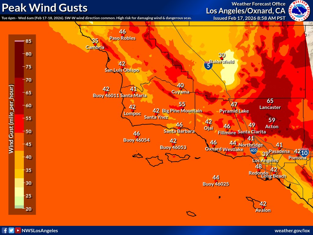 NWS Los Angeles tweet media