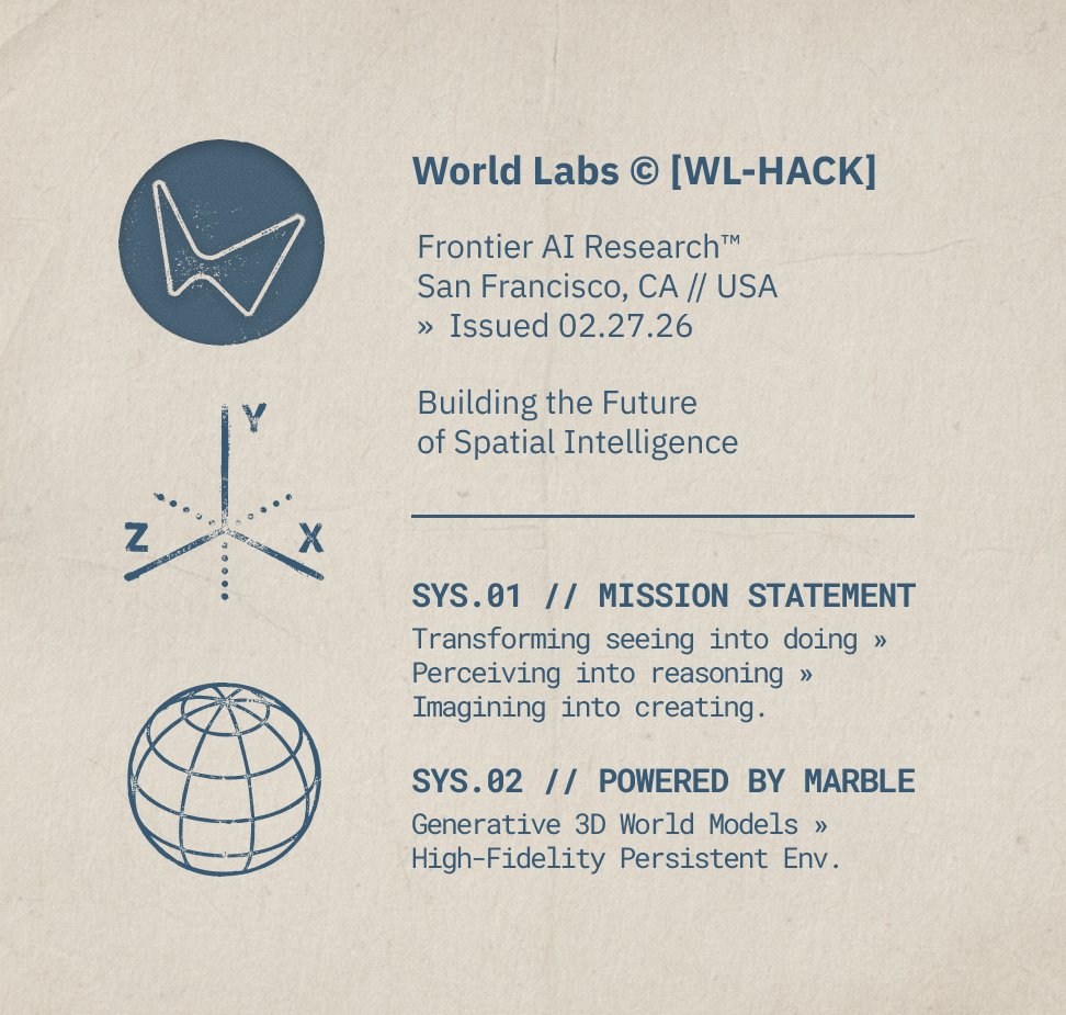 theworldlabs's tweet photo. We’re hosting our first-ever hackathon next Friday in SF.
Come build at the frontier of spatial intelligence.
Apply below ↓ https://t.co/fiZHEBCvH2