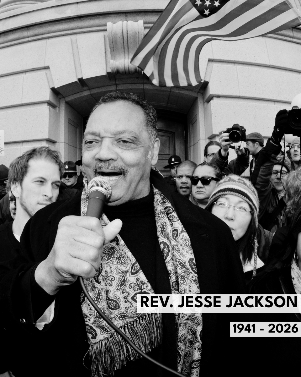TVaspire's tweet image. Reverend Jesse Jackson, a Civil Rights icon and tireless advocate for equity and representation, has passed away. A visionary leader, he dedicated his life to justice, dignity, and ensuring Black voices were seen, heard, and valued—on screen and beyond.

Rest in power. 🖤