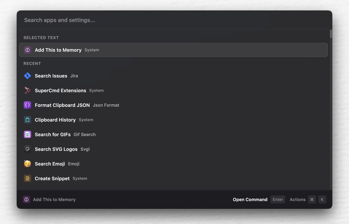 Shobhit - Building SuperCmd tweet media