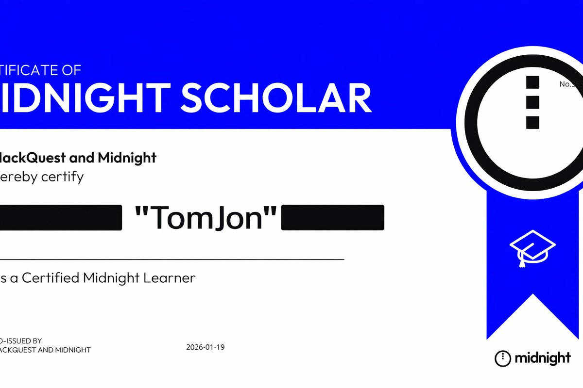 Check out the New Certificate design. Am I doing this Privacy Thing Right?