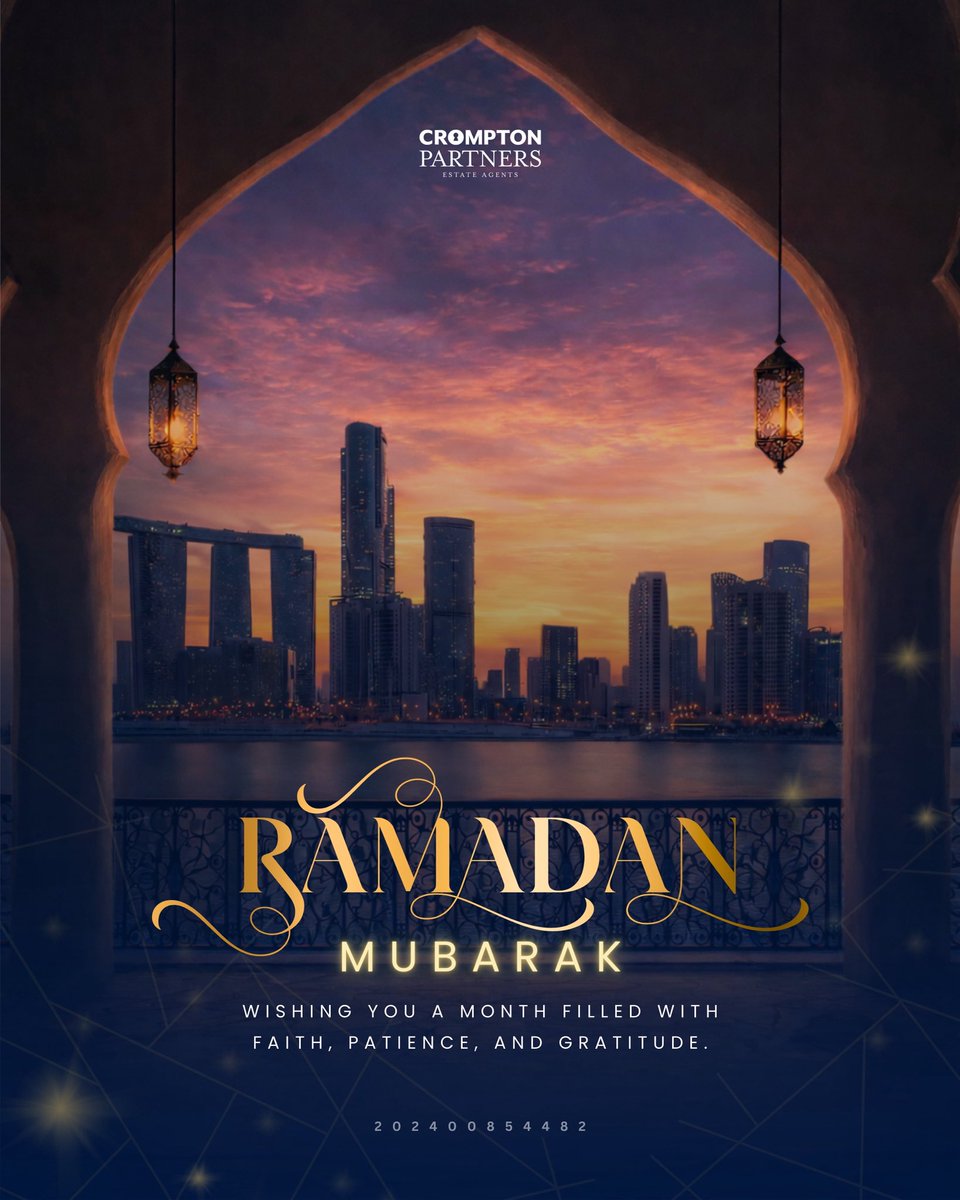 Ramadan Kareem! 🌙✨
May your home be filled with joy, warmth, and togetherness this holy month.
Wishing you and your loved ones a peaceful Ramadan from Crompton Partners
