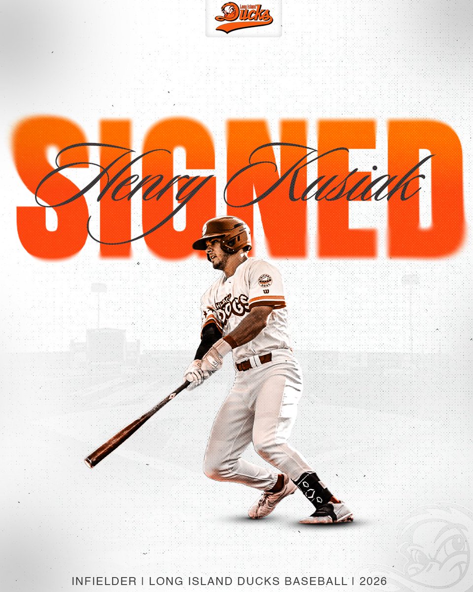 🚨 PLAYER SIGNING 🚨

2025 <a href="/AA_Baseball/">American Association</a> Rookie Hitter of the Year and All-Star Henry Kusiak has joined the Ducks! The infielder batted .309 with 12 homers, 47 RBIs, 97 hits and an .858 OPS last season as a member of <a href="/TheChicagoDogs/">Chicago Dogs</a>.

📰: liducks.com/2025-rookie-of…