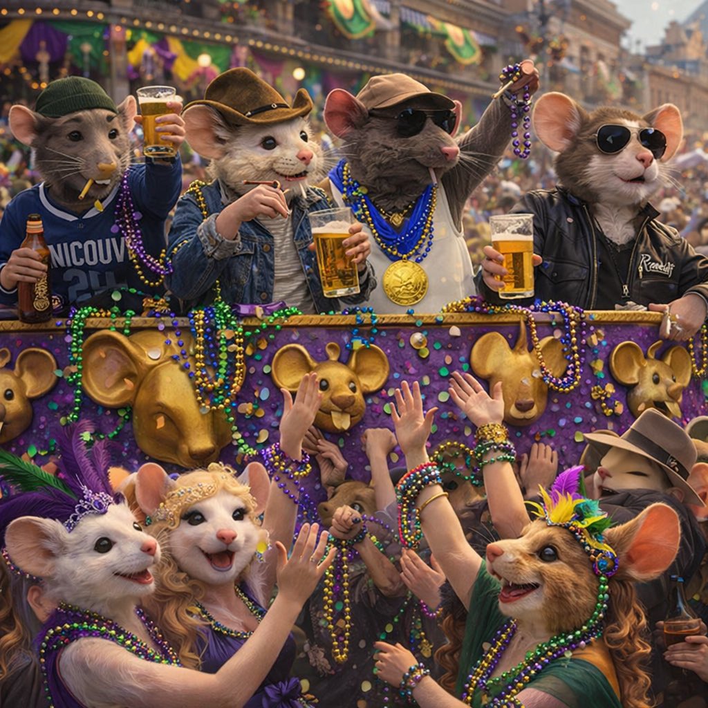 blindmicebets's tweet photo. The mice are locked in and ready to have a huge day for Mardi Gras!!!

Here's our updated points standings through 2 weeks:

Irvin 🥇🥈➡️ 5
Coach Rado 🥇➡️ 3
Dixie Rect 🥈🥉➡️ 3
Jay Ratcliff🥉➡️ 1 https://t.co/YbmKDnPM1l
