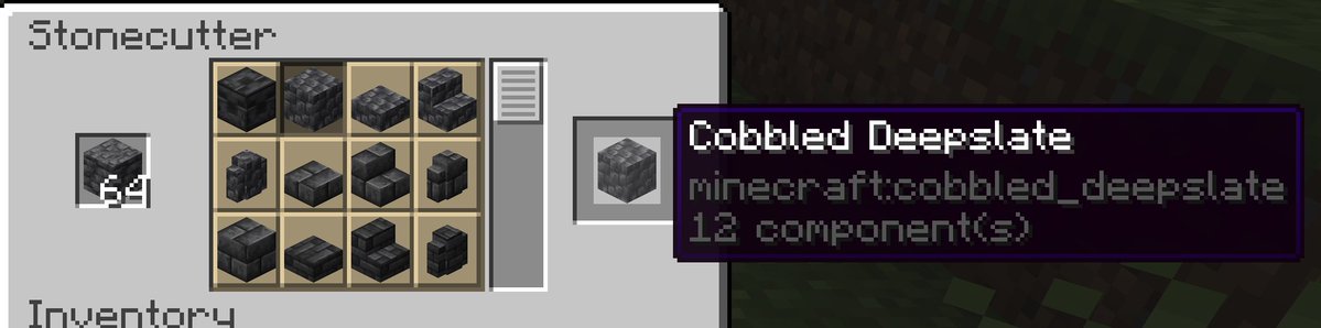 NORMAL DEEPSLATE ISNT USELESS ANYMORE!!!!!!

YOU CAN USE NORMAL STONE OR DEEPSLATE IN A STONE CUTTER TO GET COBBLED VERSIONS NOW!! #minecraft