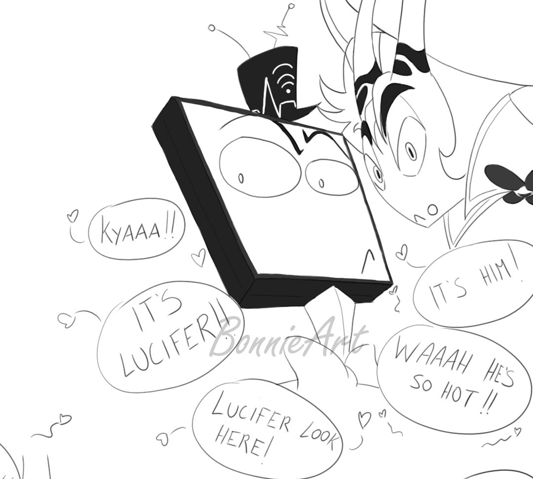 _BonnieArt_92's tweet photo. Now, let's be honest! 🐒🐒
The power of fangirling🔥
#HazbinHotel #HazbinHotelVox #LuciferMorningstar #HazbinHotelLucifer #voxpopuli https://t.co/pUNP63DEOz