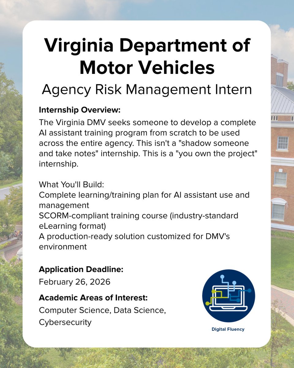 UMW_CCPD's tweet photo. It's a beautiful day--the sun is shining, the sky is clear and there's a new internship roundup!
As always, you can find these internships linked in our Internship Roundup Feature collection on Handshake. https://t.co/SDR8FeKcUk