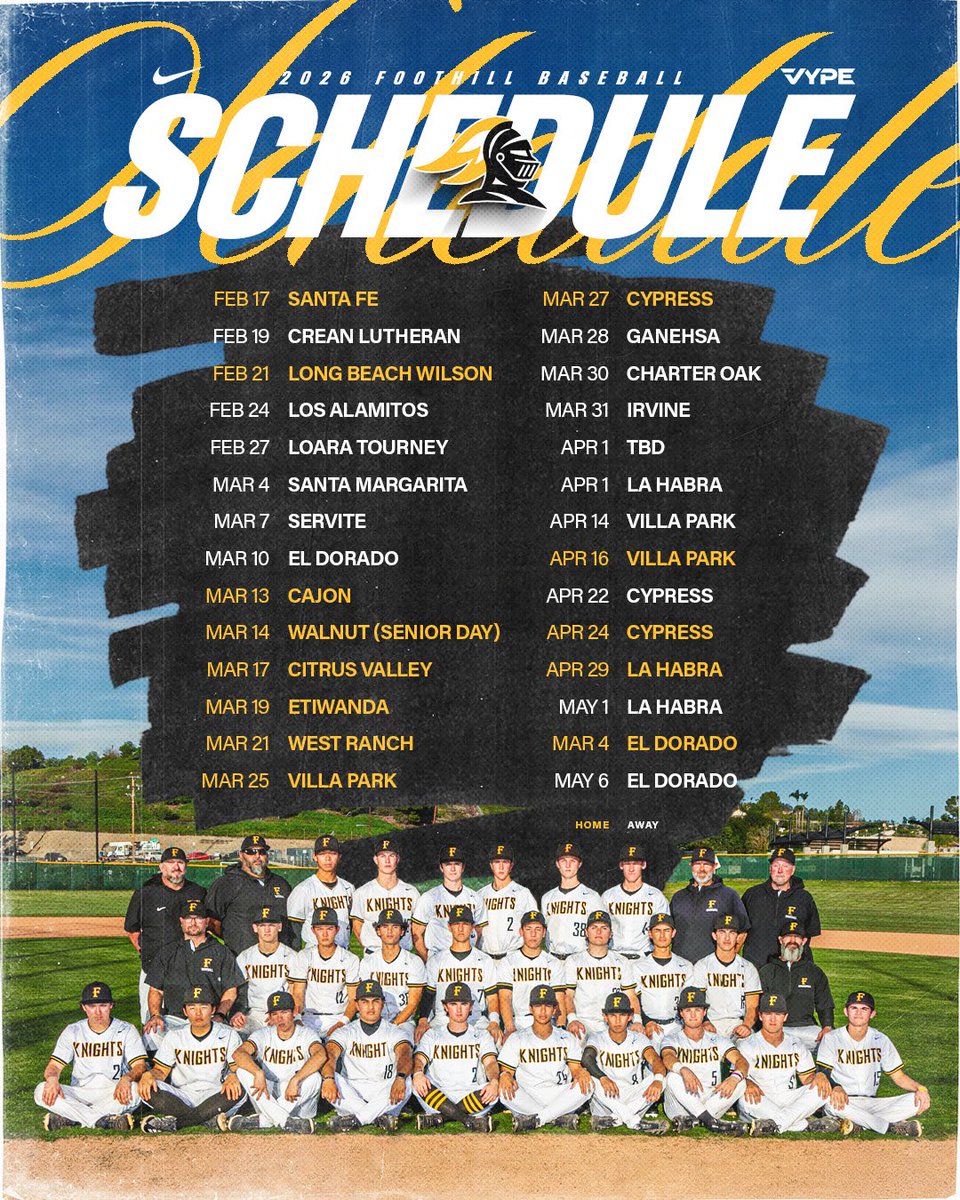 Foothill Knights Baseball tweet media