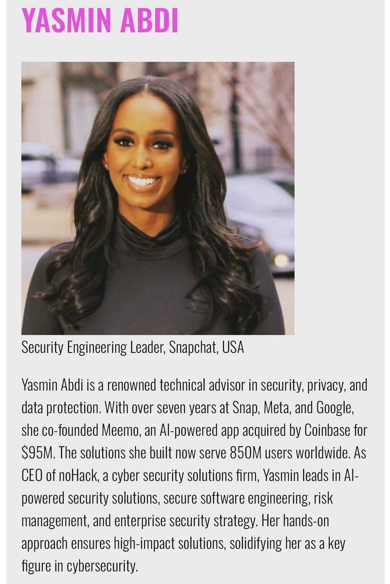 AsadJunior8's tweet photo. When I see Somalis running away from religion and hijab, I immediately feel that they are hiding something and that there is hypocrisy.

I looked into this girl's background a little, she is the daughter of the CEO of a company she founded.

She has worked for big companies like https://t.co/P5hofpCRT3