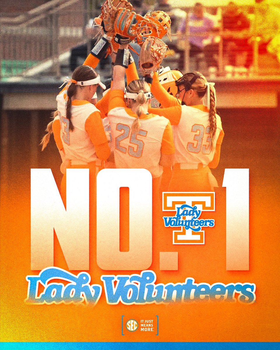 SEC's tweet photo. A NEW UNANIMOUS NO. 1 🔥

The Lady Vols are off to a 10-0 start in the 2026 season!

@Vol_Softball x #SECSB https://t.co/tOlEcUWtz6