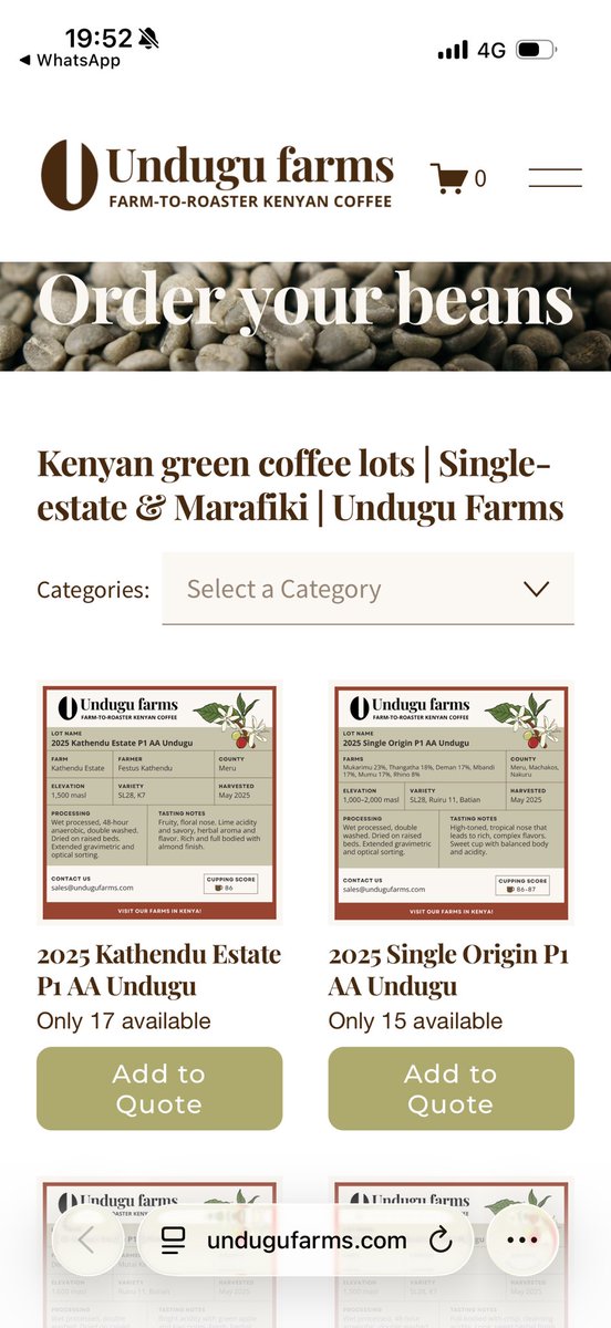 sumseron_Coffee's tweet photo. 🚢☕ KENYAN SUPER GREEN COFFEE ON TRANSIT — LANDING IN THE U.S. NEXT WEEK
Limited lots available | Secure now

A premium release of fully traceable Kenyan green coffee now on transit to the U.S., through our partnership between Sumseron Coffee × Undugu Global LLC. https://t.co/7VpRZXmp3G