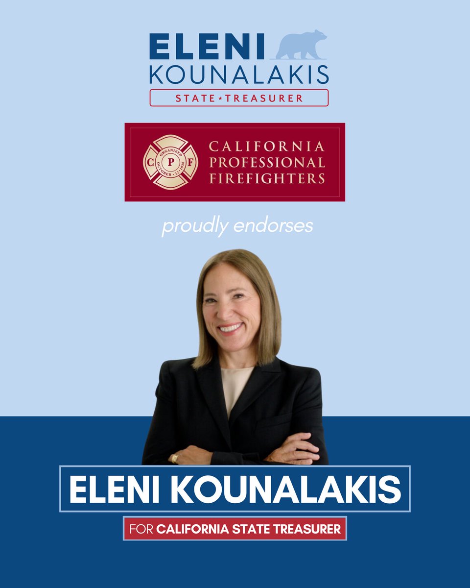 I am deeply honored to be endorsed by the <a href="/CAFirefighters/">CPF</a>.

I’m grateful for their trust and support as I work to be California’s next State Treasurer. Together, we’ll protect working families, invest in wildfire resilience, and ensure California’s finances work for the people