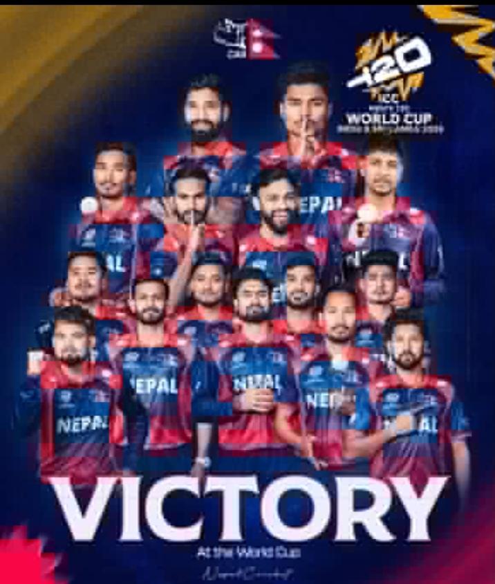 KrishnaTomang's tweet photo. Congratulations 👏👏👏🎉#teamnepal #T20WorldCup2026 https://t.co/9iswBum1VC