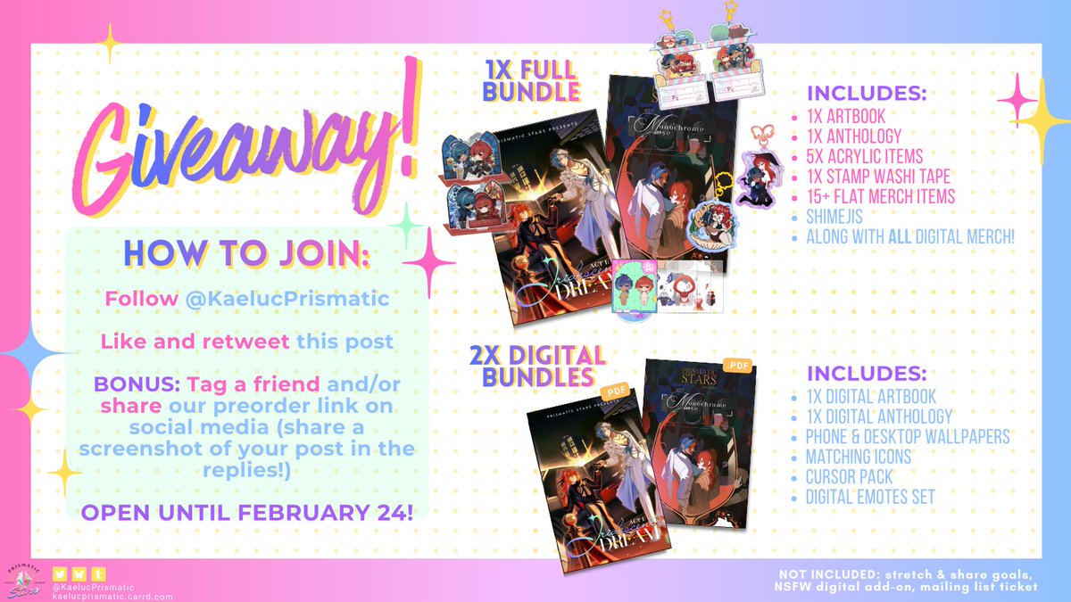 Prismatic Stars: a Kaeluc Zine (Prod) tweet media