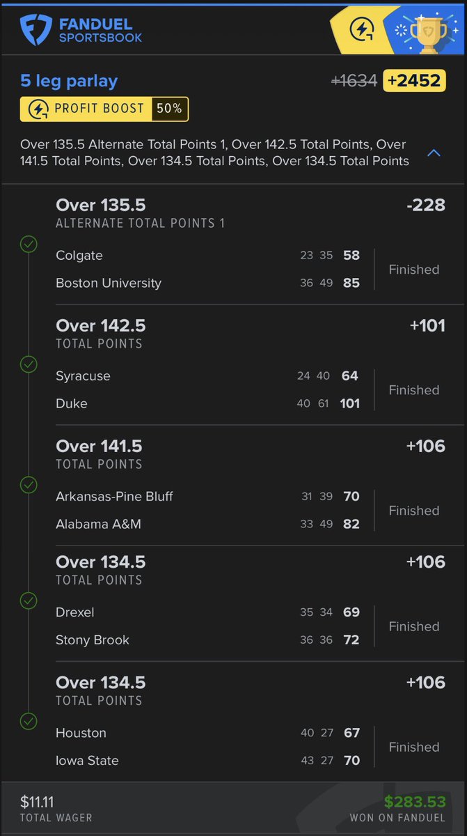 1Monatomic's tweet photo. ๐ NCAAB CASH ALERT ๐จ
โธ๏ธ NBA on All-Star break? Weโre still PRINTING in college hoops.
๐ The #Propfellas VIP community stays CASHING IN on Menโs CBB:
โ
+2452 O/U 5-Leg
โ
+408 Iowa State SGP Masterclass
Turned $21 into $333+ ๐ค
๐ #MarchMadness is around the corner, and another O/U parlay is already locked & loaded for tonightโs slate: https://t.co/keDb29AjYb
๐๐ฝ ALL PLAYS posted at the link above!
๐ Tap in with us & letโs cash again tn
@PropFella @Jimmy_the_Gent6 @BeetleJackkk @STONERLOTTOS @TriggySpaz @Lambo3195 @JSW1144 #GamblingX #GamblingTwitter #Fanduel @whop @WhopSports #NCAAB