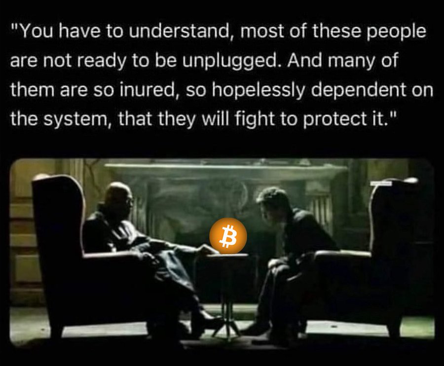 JeffGreenlee18's tweet image. Yes, almost everyone is clueless, yet don't care.
People think the USA exists. It doesn't. 
People think the monetary system is real. It isn't.
People think D.C. has a government. It doesn't.
It's all fake, sports fans. Nothing is real except...
#Bitcoin #FixTheMoney #FixTheWorld