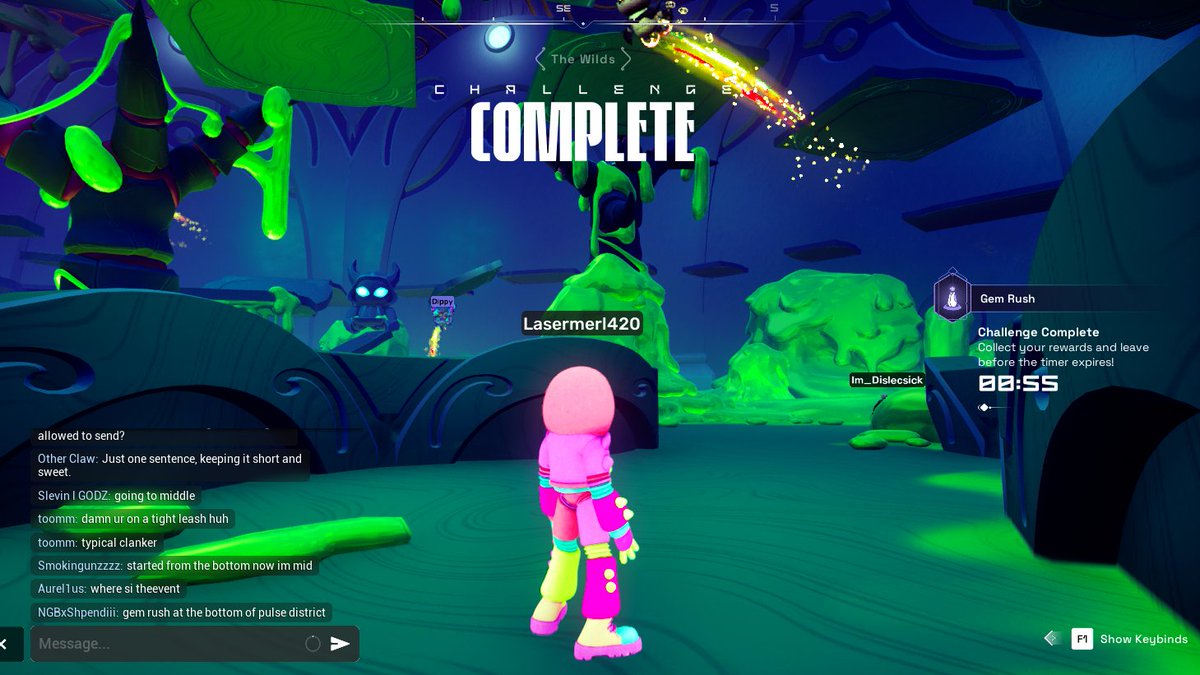 Lasermerl's tweet photo. Happy #LunarNewYear everyone, I decided to check out the fireworks display on @OthersideMeta and made a few record breaking attempts with the crew in the #GemRush challenge #ApechainOnTop https://t.co/mawnJB8Jzi