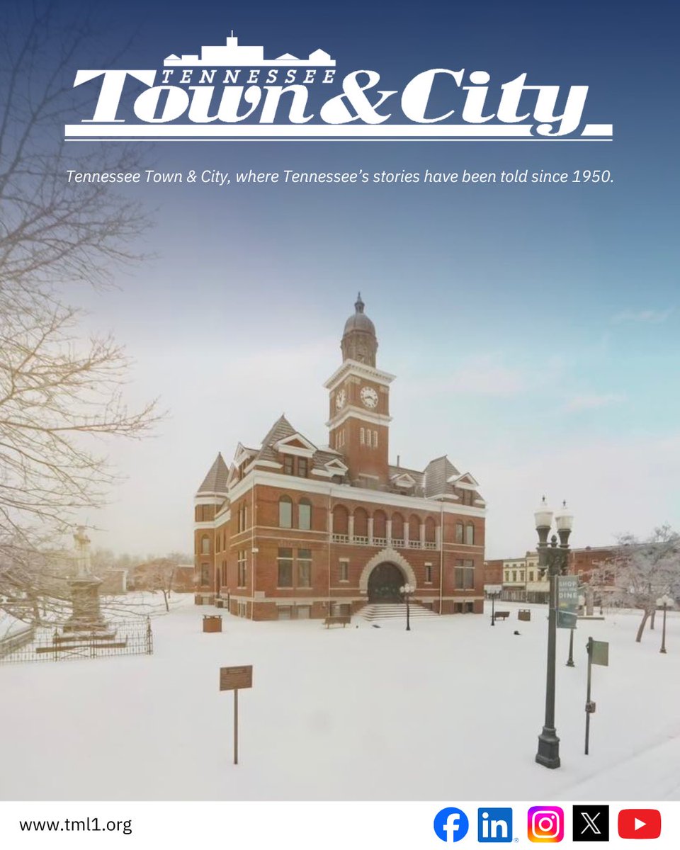 🗞️ Tennessee Town &amp; City

The February issue highlights the leadership, partnerships, and forward-thinking initiatives moving Tennessee communities ahead. See how cities and towns across the state are making a lasting difference.

Read more: ttc.tml1.org/sites/default/…