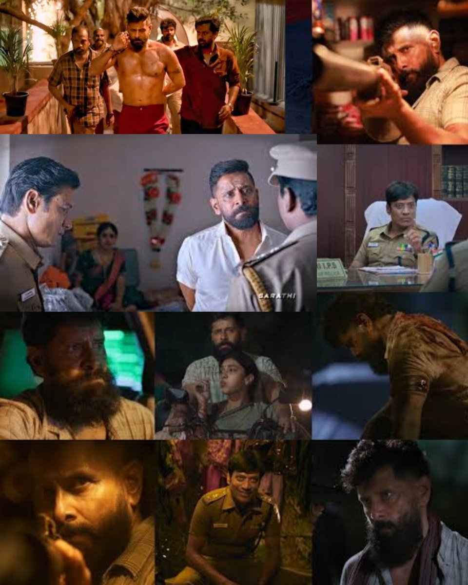 #VeeraDheeraSooran Mass Scenes 📈💀🔥

•Opening Sequence 
•kizhangu Scene 
•Arunagiri Car Stopped Scene 
•Police Station Scene
•15-Minute Single-Shot Sequence
•Landmine Climax
   - dai mannu koo🔥 ipdi evlo scene irukku athu theriyama yethayavathu pesanumnu pesathada ...