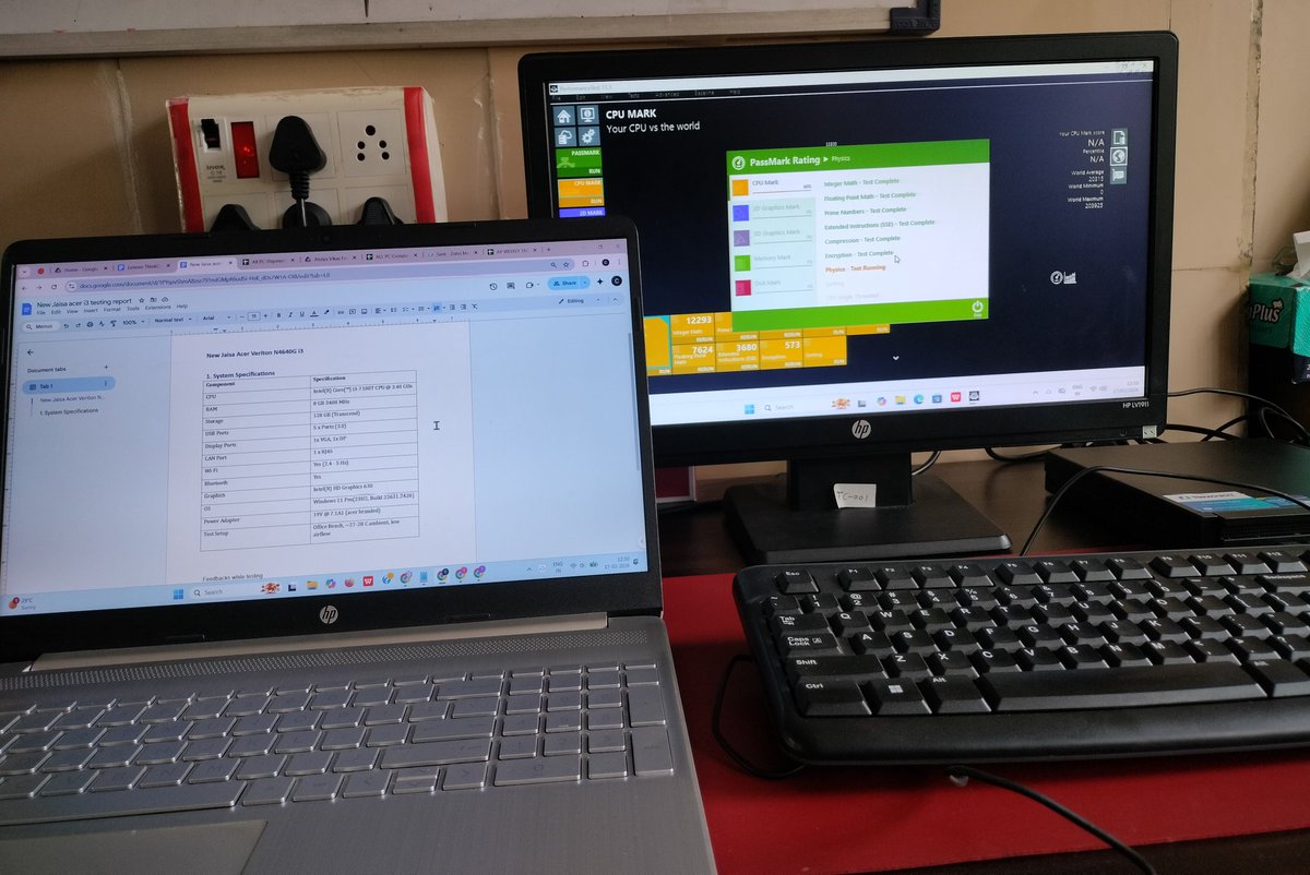 TPaikade49761's tweet photo. Today I worked on PC testing &amp; detailed evaluation report🖥️📊
Performance checks, stress validation &amp; quality review done.

Hands-on testing continues to strengthen my technical expertise.

@DNEWSPAPERGUY @apnipathshala_
#TechOps #QualityTesting https://t.co/QQnFTnGPi0