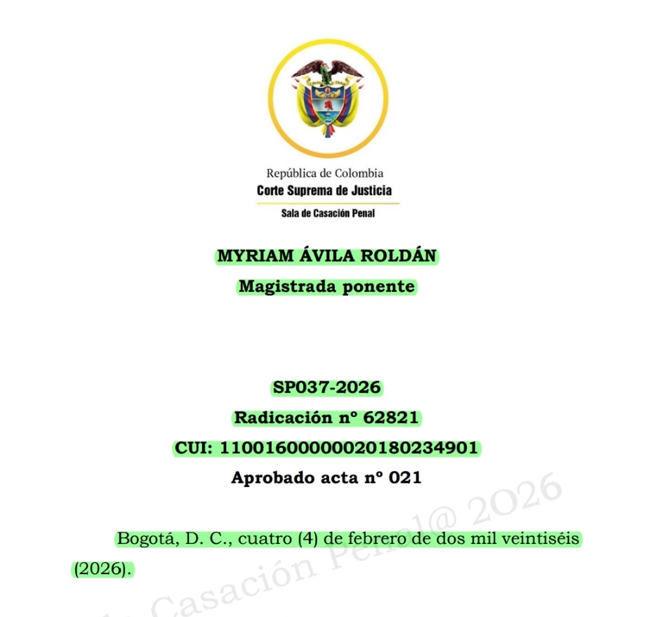 WilliamLond_R's tweet photo. 📌 | 𝐃𝐞𝐫𝐞𝐜𝐡𝐨 𝐏𝐫𝐨𝐜𝐞𝐬𝐚𝐥 𝐏𝐞𝐧𝐚𝐥 ⚖️

 CONGRUENCIA: El cambio de COAUTOR  a DETERMINADOR, para la Sala, NO TRANSGREDE EL PRINCIPIO DE CONGRUENCIA, si se respeta la facticidad y la defensa ha podido controvertir dicho aspecto, incluso al sustenta la Impugnación Especial. Providencia SP037-2026. Rad. 62.821. Pág. 33 ⬇️

[@GermanPabonG ]