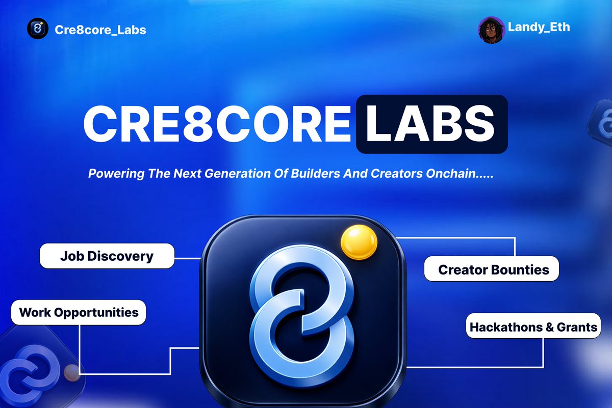 This is how small creators are landing paid roles in Web3 without connections.

There is a platform called <a href="/Cre8core_Labs/">Cre8core</a> that has not only simplified the process of getting Jobs, Bounties and Grants with no connections needed

Learn how to earn easily with <a href="/Cre8core_Labs/">Cre8core</a> in 5