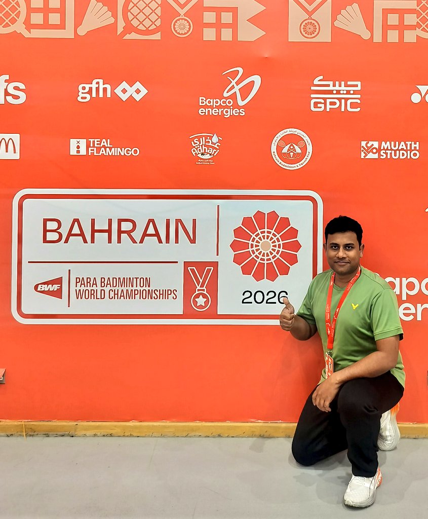 BWF World Championship 2026
Bahrain 🇧🇭 Para Badminton 🏸
#mindtraining #motivation #paracoach #tamilnaducoach #parabadmintoncoach