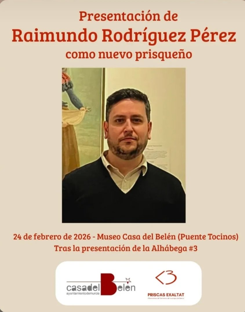 claritaalarcon's tweet photo. La revista Alhábega llega a su número tres. Os esperamos en la presentación.
Presentaremos a un nuevo prisqueño. Un honor que Raimundo Rodríguez haya aceptado ser parte de @priscasexaltat https://t.co/mOeDYKz0Tq